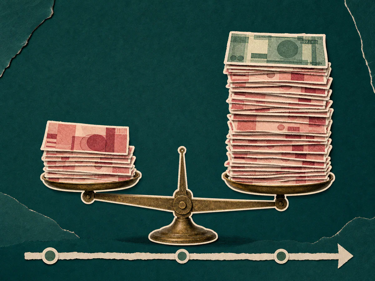 Ilustrasi perbandingan daya beli rupiah dan dollar